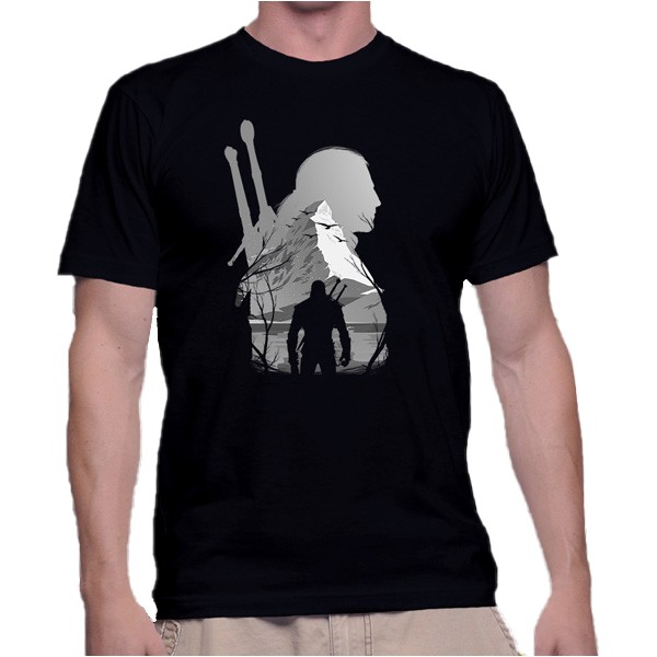 T Shirt The White Wolf - The Witcher
