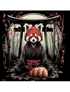 T Shirt Panda Roux Japon