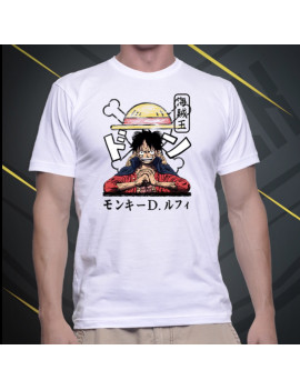 T Shirt noir Luffy Captain-...