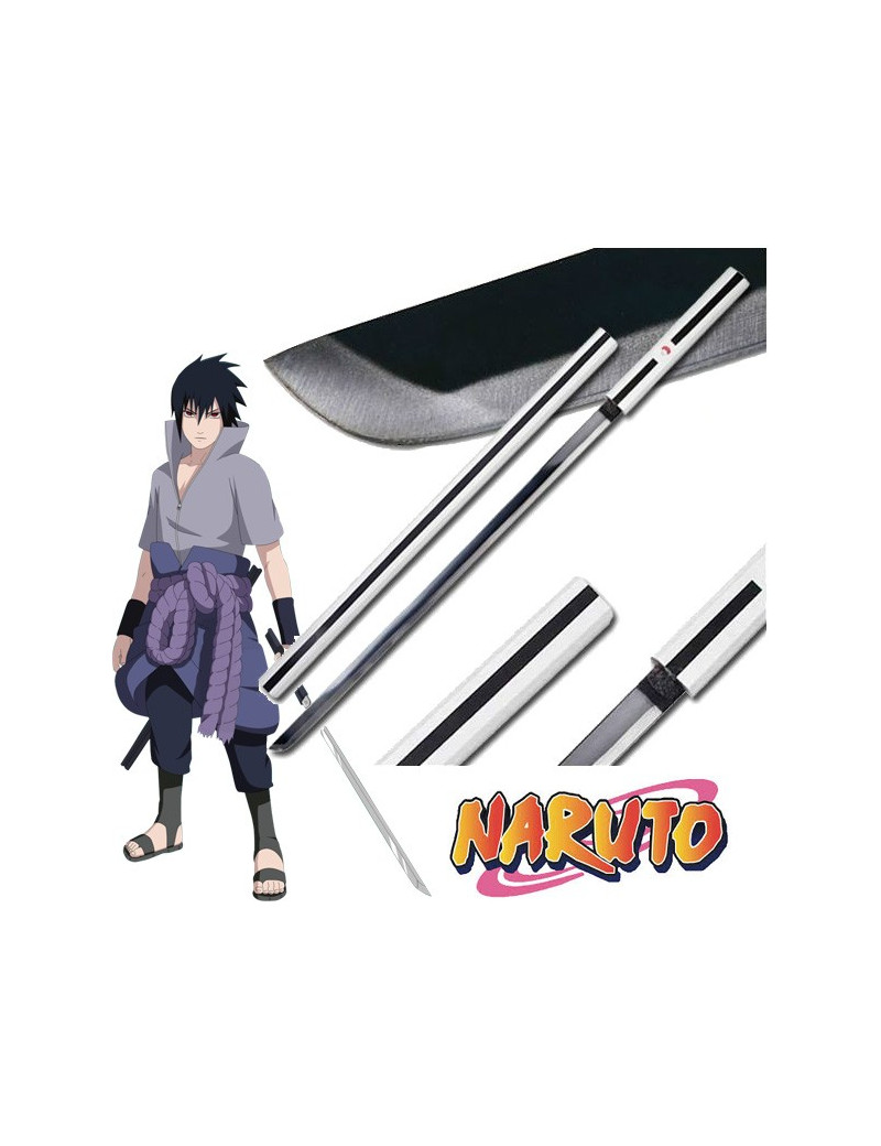 Naruto petit katana Sasuke 45cm ouvre lettres + porte clés